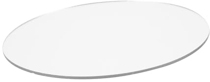 Cabilock Acryl Spiegel Rund Silberner Runder Spiegel aus Acryl Robust und Wiederverwendbar Dekorativ für Zuhause Foto Hintergrund und Tischdisplay