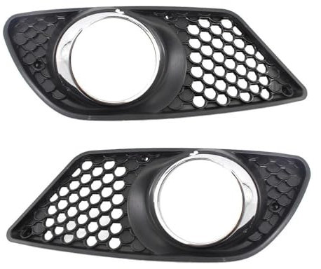 Auto-Stoßstangen-Nebelscheinwerfer-Gitter, 2 Stück, ABS, Frontstoßstange, Nebelscheinwerfer, Lampenabdeckung A2048850353 A2048850253 für Benz für C-Klasse W204 2008–2010