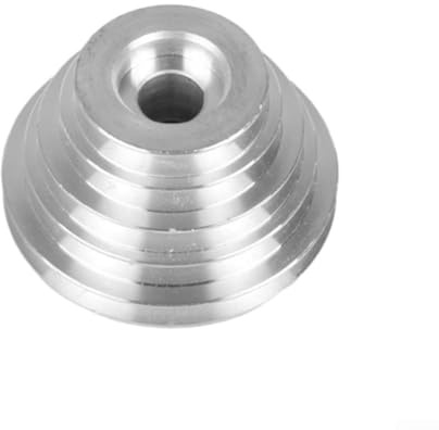HEBEOT Multi - Groove Wheel Heavy Duty Riemenscheibe Kleine Riemenscheibe Räder Aluminium Pagode Riemenscheibe Rad Für A Typ V-förmige Riemenscheibe Zahnriemen Silber (21mm)