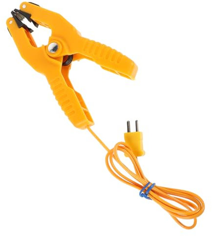 SOLUSTRE Clip Measurement Stable Stainless and Pvc for Steel Hvac Temperature Clamp Jaw with Wide Temperature Range High Accuracy K-type Thermocouple