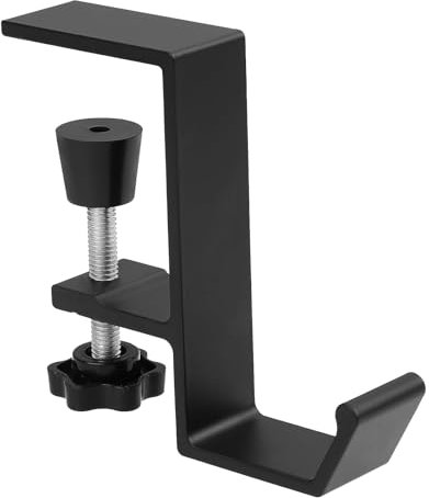 Support Casque,1 Pcs Support Pour Casque Support De Casque Suppor Casque Bureau De Bureau Réglable Avec Crochet De Suspension Organisateur De Bureau Pour Écouteurs De Jeu Clés Accessoires