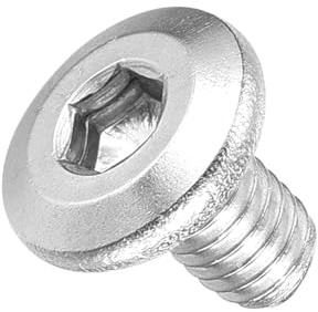 METALLIXITY Flat Head Hex Socket Cap Screws M4-0.7x6 100Pcs | 304 SS Hex Socket Furniture Bolts Screws - for Furniture Woodworking Project Silver Tone