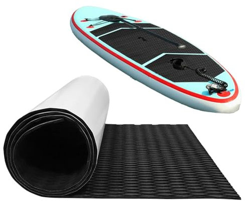 Surfboard Traktionspad, rutschfest Eva Griffpads Tail-Pads für Surfbrett, Skimboard, Paddleboard, Shortboard, Boots Deck, Bodenbelag für Boote, Surf Zubehör, 120 x 30 cm