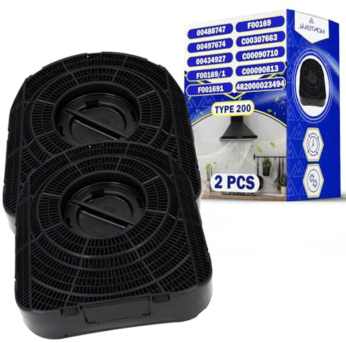 Utsugningsfilter 210 x 190 x 56 mm med originalkod 484000008577 för Whirlpool - MONTERAL