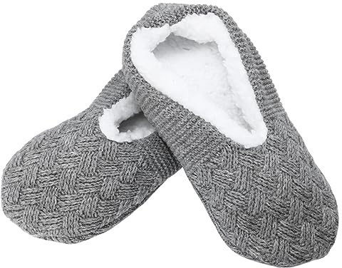 CONGARTENO Damen Warmschuhe Plüschhausschuhe Winterhausschuhe Größe 39-42