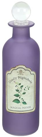 Something Different Wholesale Deadly Nightshade Decorative Glass Potion Bottle – Gothic Apothecary Design, Perfect for Halloween & Mystical Home Décor