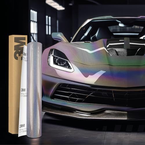3M 2080 Car Wrapping Folie 30x152cm Selbstklebende Autofolie für Auto Motorrad Boot 3D Lackschutzfolie mit Luftkanälen zum Folieren (GP281 Gloss Psychedelic)