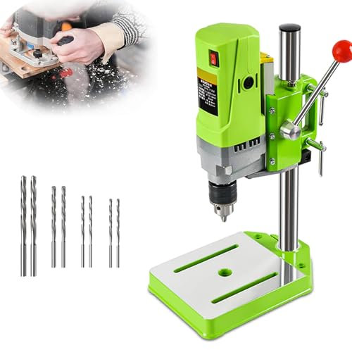 QYLTTDM 710-W-Bohrmaschinenständer, Halterung Für Elektrische Tischbohrmaschinen, Speed-Speed-Design, Höhenverstellbar 60 Mm, Werkbank-Reparaturwerkzeug, Angepasstes 90°-Kugelgriff-Design