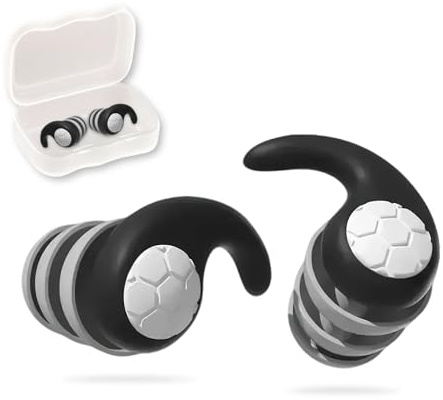 2er Pack Ohrstöpsel Silikon Wiederverwendbare Noise Cancelling Waschbare Wasserdichte Ohrstöpsel Gehörschutz Schlafen Passend für Reise Arbeit Schlafen Konzentration