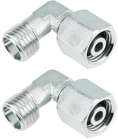 LT Easiyl 2 Pezzi M14x1,5 DIN Maschio A Femmina 90 M14 Raccordo Idraulico Per Escavatore 90° Compatibile Con Miniescavatore Cinese