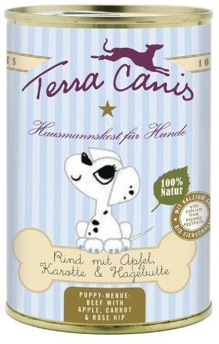 Terra Canis nötkött med äpple | 12 x 400 g valpfoder