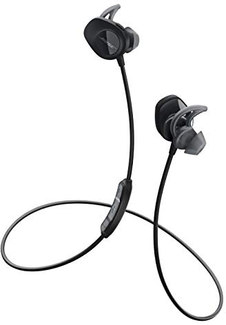 Bose SoundSport, Wireless Earbuds, (Sweatproof Bluetooth Headphones for Running and Sports), Black (Renewed)