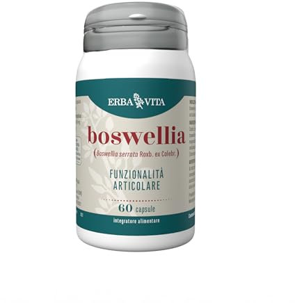 ERBA VITA Integratore Alimentare di Boswellia- 60 Capsule - Favorisce la funzionalità articolare e il benessere del sistrema digerente