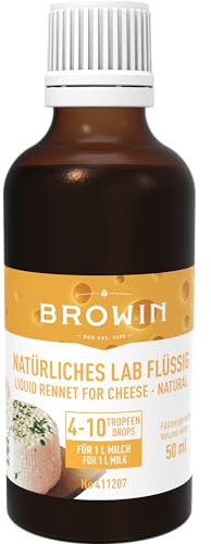 BROWIN® 411207 Présure naturelle liquide pour fromage 50 ml