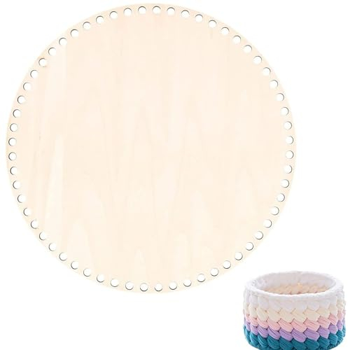 Gokelomg Cesto in legno naturale da 30 cm, foro, per lavori a maglia, per lavori a maglia, per lavori a maglia, per lavori a maglia, per lavori di