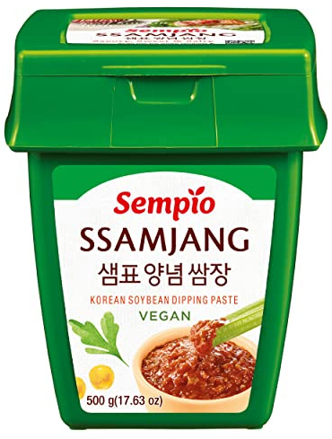 Sempio Ssamjang Korean Soybean Dipping Paste 500g | Savoury Korean soybean dipping paste with a nutty, mildly spicy flavour. Ideal for Korean BBQ and fresh vegetables. Vegan.