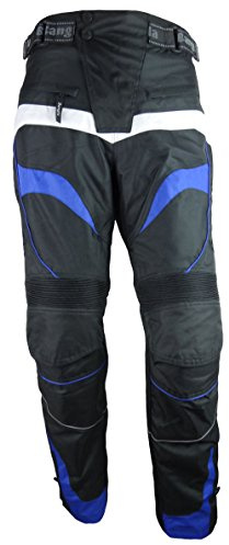 Bangla Motorrad Hose Motorradhose Protektoren Textil schwarz blau Weiss 5XL