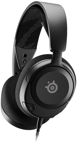 SteelSeries Arctis Nova 1 Multi-System Gaming Headset, Hi-Fi Drivers, Spatial Audio, Comfort Design, Durable, Ultra Lightweight, Noise-Cancelling Mic- Black (Renewed)