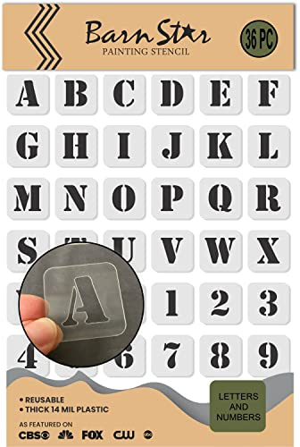 Army Letter Stencils - Reusable Alphabet Stencils - Paint Your Own Army and Military Signs - Army Stencil Font (1/2 INCH)