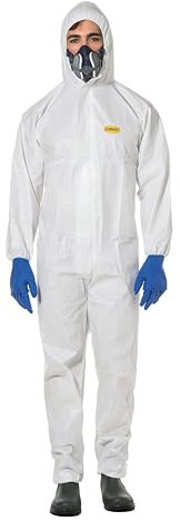 Combinaison jetable blanche 55GR PP+PE laminée Logica LIGHT800/2-L