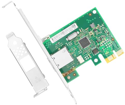 Euqvos para Intel I210-T1 Tarjeta de Red Gigabit, 1x RJ45 Puerto, 1Gb Nic LAN Card PCI-E X1 para Windows Server, Win8, 10, XP and Linux, VMware ESX/ESXi
