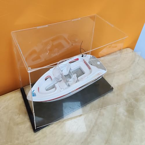 Vaian Klare Acryl-Vitrine-Assemble öffnende Tür, verdickte Basis, staubdichte Schutz Showcase für Action Figuren Spielzeug Collectibles (50x20x25cm/20x8x10inch)