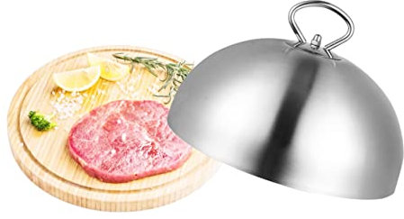 Couvercle De Poêle À Frire Cloche Couvercle De Garde-Gâteau De Badigeonnage De Plaque De Cuisson De Badigeonnage En Acier Inoxydable Grill Teppanyaki