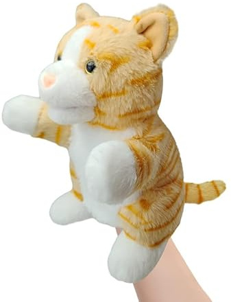 LOMTRATS 2026 Tierhandpuppen für Kinder,Kleinkind enthält Wolf,Tiger,Löwe,AFFE und bewegliche offene Münder,perfekt zum Geschichtenerzählen,im Vorschulalter und als Geburtstagsgeschenk