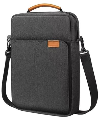 9-11 Zoll Tablet Tasche mit Schultergurt & Tragegriff,Tragetasche Schutzhülle,Wasserabweisend Schultertasche mit Griff,Kompakt und Leicht,für iPad 10,2 9/8/7. Gen,iPad Pro 11 2024-2018(Schwarz)