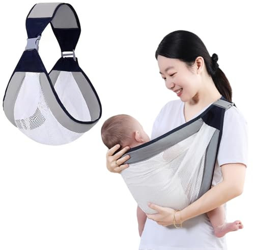 Tragetuch Baby, Tragetuch Baby Neugeboren, Verstellbaren Schnallen Babytrage, Kindertrage, Baby Tragetuch Neugeborene, Weich und Atmungsaktiv Tragetuch, füR Babytrage Kleinkinder Bis 20kg