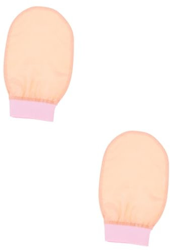 Healeved 2stücke Exfolierender Waschhandschuh Für Körperpflege Hautschonender Peelinghandschuh Aus Weichem Material Für Frauen Sorgt Für Reichhaltigen Schaum Und Gründliche Reinigung