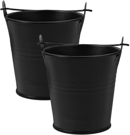 HANABASS 4stücke Wiederverwendbare Ölbehälter Für Grillfett Kompakte Eimer Aus Metall Für BBQ Camping Und Outdoor-Kochen