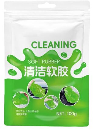 ZHUMCCY Auto-Reinigungsgel, Auto-Reinigungspachtel,Car Vent Cleaner Reinigungsgel - Auto-Innenreiniger, multifunktionaler Reinigungskitt für Haushaltsgeräte, Bürogeräte, Elektronik, Autoinnenräume