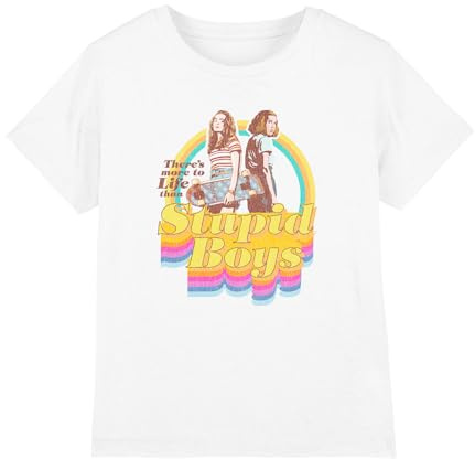 Stranger Things Dumma pojkar flickor T-shirt, vit, 12-13 år, Vitt, 12-13 År