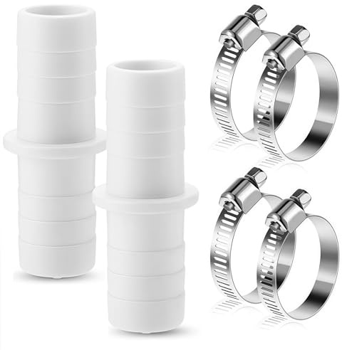 Washing Machine Hose Connector, 2PCS Washing Machine Waste Pipe Connector | 110810 Hose Clips Waste Pipe Extension for Washing Machine Dishwasher Outlet Drain Hose