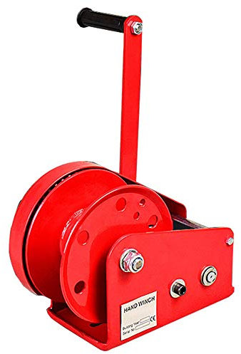 HQYMXYGEUR Multifunction Tool Hand Winch,Hand Winch with Cable and Safety Hook,Gear Hand Winch with Brake,Portable Hand Crank Winch for Boat Trailer(1200lbs 10m)