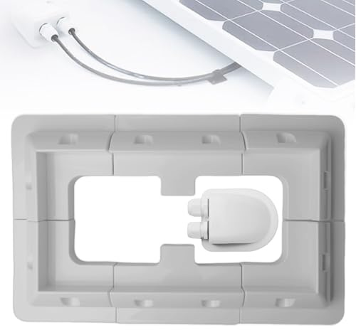 7 x Soporte para panel solar para autocaravana, soportes de montaje para panel solar, soportes laterales, ABS, montaje de panel solar, soporte para placas solares para panel solar, conjunto de soporte