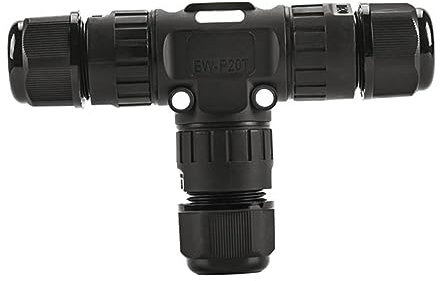 NUOBESTY Way Cable Connectors Outdoor Socket Strain Relief Cord Connector Weatherproof Socket Cable Adapter