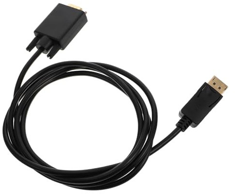 Mipcase Cable de Transición a Vga para Monitor, 1.8m, Plástico Negro