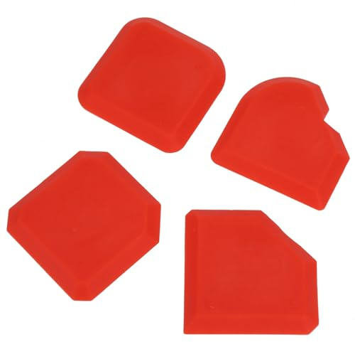 Brrnoo Outil de Dissolvant de Calfeutrage, Outil de Calfeutrage en SILICONE en SILICONE en de Scellant Débover Finisher Finder Cleaner Claulker Tool Kit 4PCS / SET CAULLKING TOOLD SET, Cullking