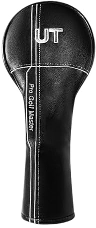 Javoryxh Funda Impermeable para Palos De Golf Cubierta Cuñas PU Cubierta Putter Accesorio Práctica Conducción Cubiertas Cabezales Amigables Viajes