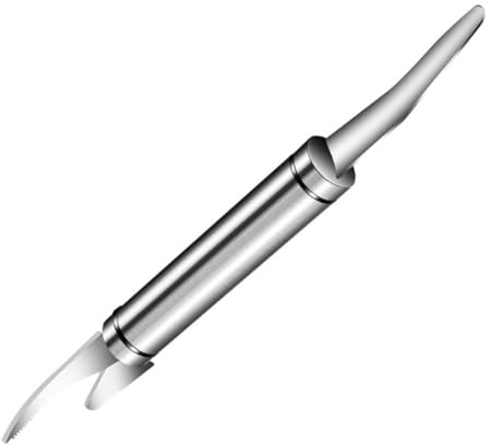 BESPORTBLE Herramienta para Pelar Camarones y Limpiar Gambas de Acero Inoxidable Mango Ergonómico, Cortador de Línea para Mariscos, Adecuado para Uso en Cocina y Preparación de Alimentos