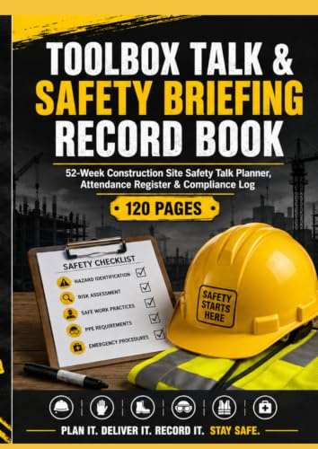 Toolbox Talk & Safety Briefing Record Book