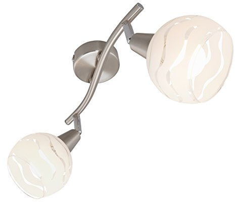 BRILONER - Faretti orientabili, plafoniera, con braccio, lampada da soffitto, max. 40 W, montaggio E14, 28.5x13x9.7cm (LxAxP)