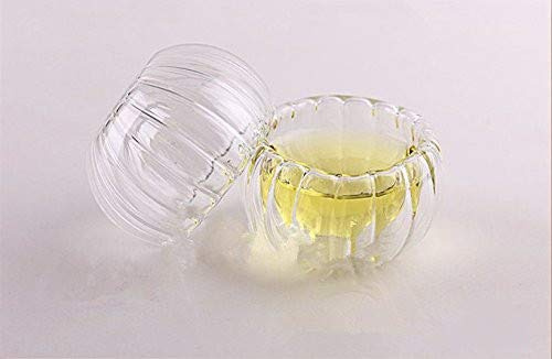 Infiniment Grand Centre de home Decor 6 pcs 50 ml citrouille Petite faite à la main en verre Tasses à thé chinois chaleur Gong FU Tasses de thé