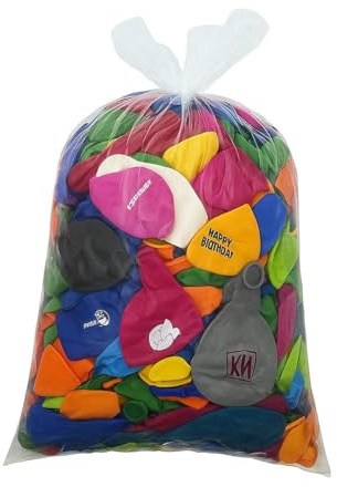 1 kg Beutel Luftballons Fehldrucke mit ca. 300 Stück 25-40cm Durchmesser