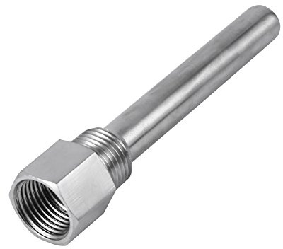 1/2NPT Puits Thermométrique 130mm, Puits Thermométrique en Acier Inoxydable, pour Capteurs de Température, Puits Thermométriques pour Capteurs de Température