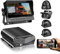 Tuamber-X WIFI GPS 4 Channel Mobile DVR Kit 1080P AHD HDD Car DVR Camera System with 4pcs 2.0MP Camera,7 inch VGA IPS Monitor for Truck School Bus RVS Motorhome