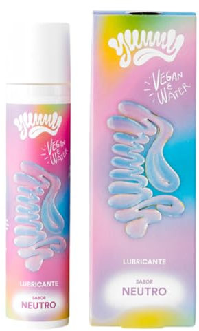 YUMMY, Lubricante Neutro Sexual Pareja, Lubricante a Base de Agua, Natural, Vegano, 100ML