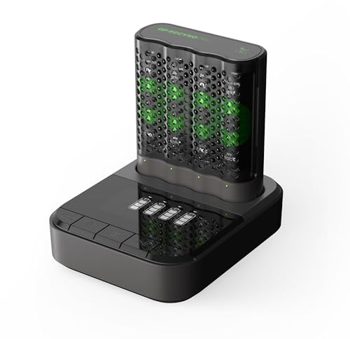 GP RECYKO Pro GP P461 USB Charger + 4 x RECYKO PRO AA Batteries 2000mAh + USB Charging Dock, GPRCPCHP461D464